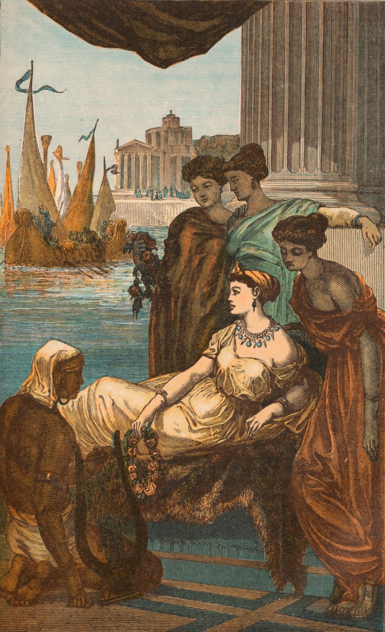 罗马夫人和奴隶，c1910 作者 不明