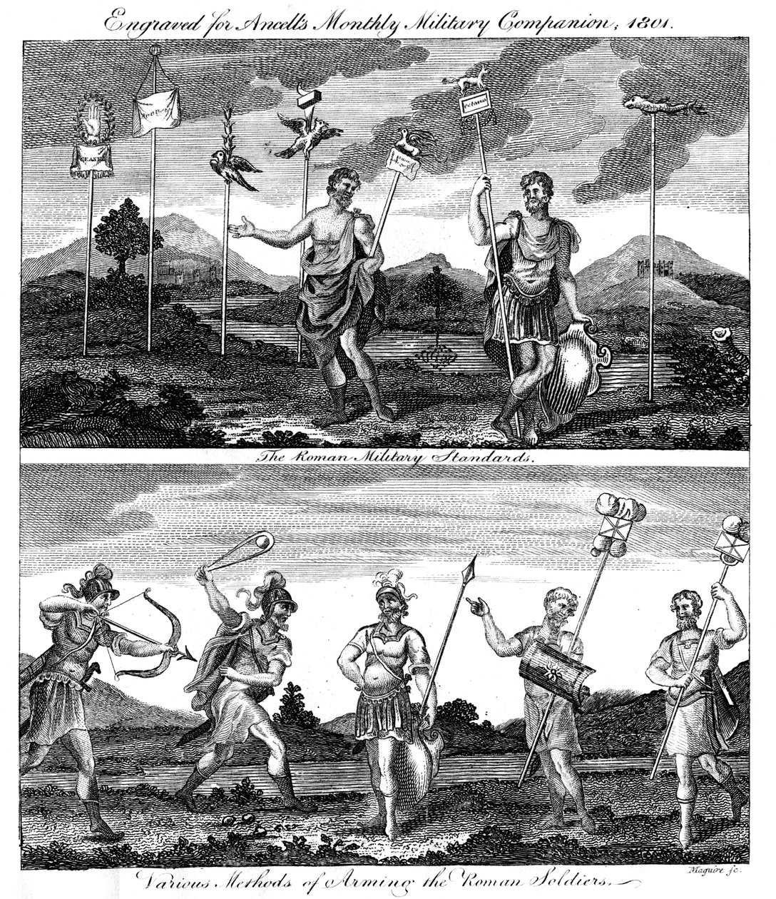 罗马士兵，1801年 作者 不明