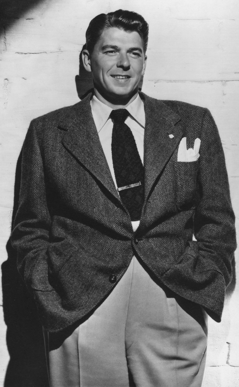 罗纳德·里根（Ronald Reagan），1911-2004年，美国第40任总统，1940年代 作者 不明