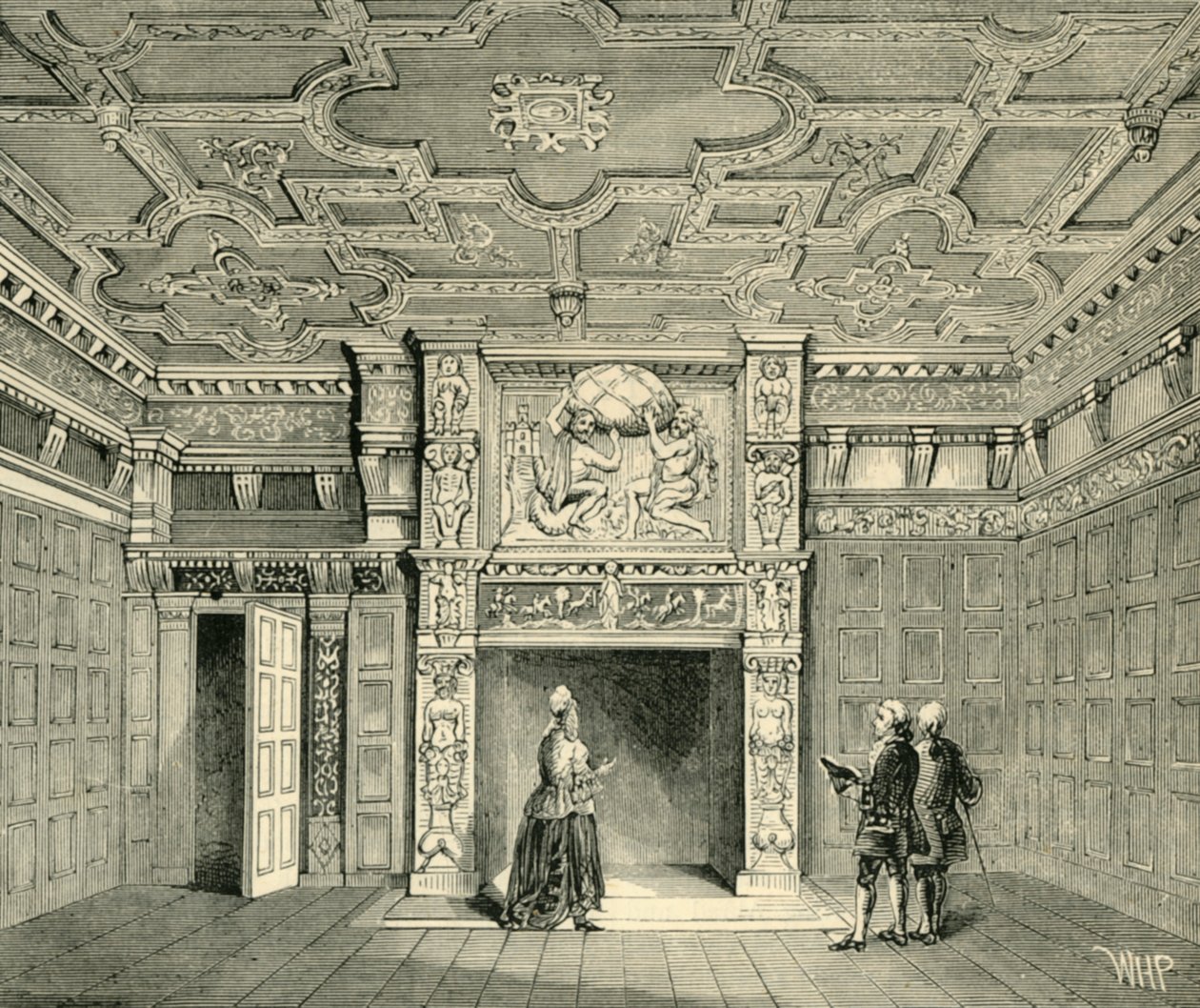 保罗·皮达尔斯爵士楼（Cir Paul Pindars House）的房间，约1872年。 作者 不明