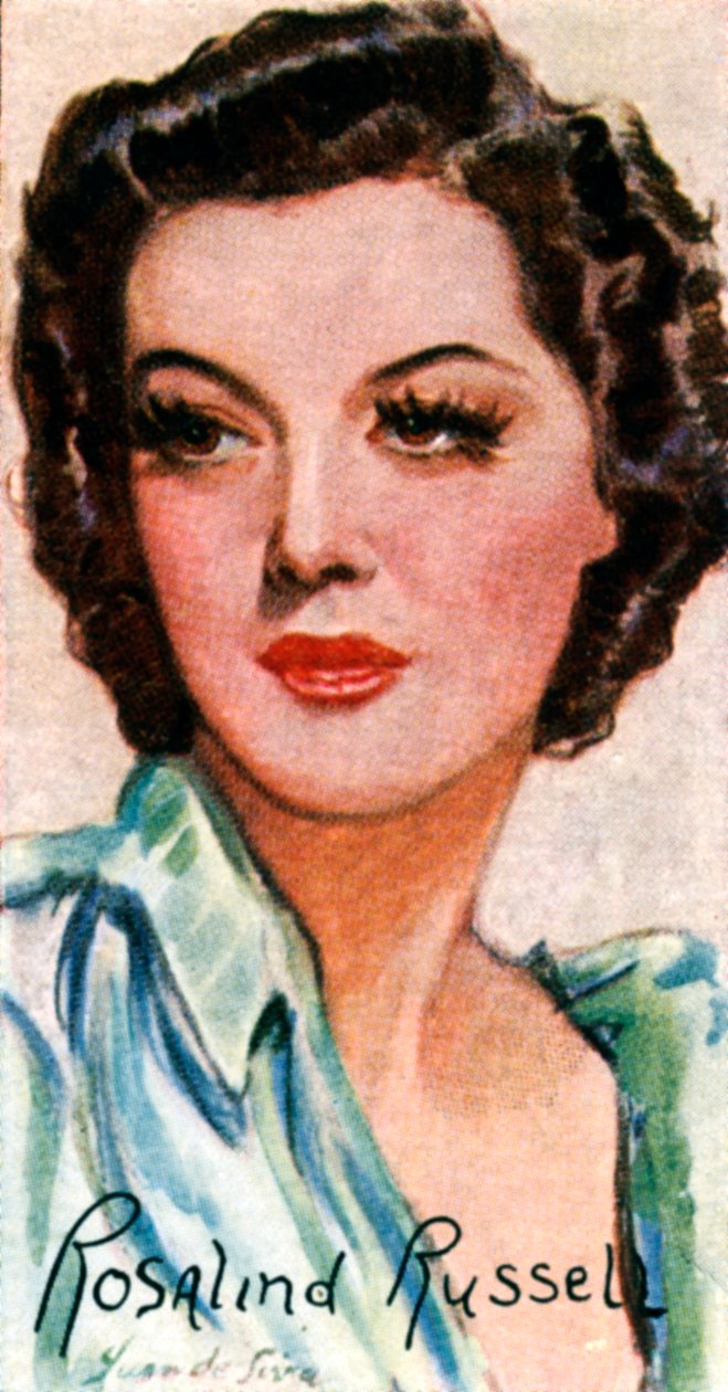 罗莎琳·罗素（Rosalind Russell），1907-1976年，美国电影和舞台女演员，二十世纪 作者 不明