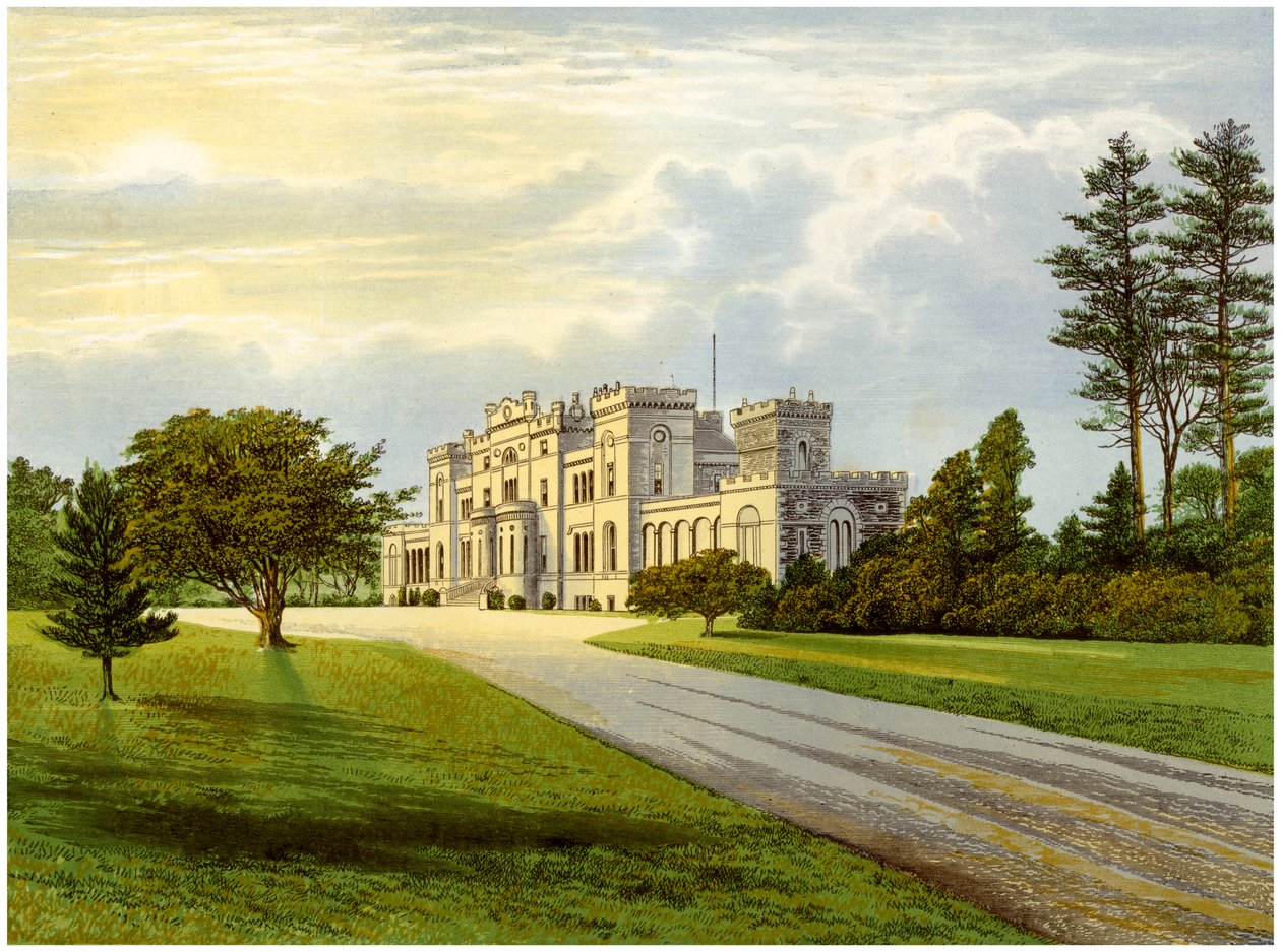 罗西城堡（Rossie Castle），苏格兰福法郡，麦克唐纳家族的住所，c1880 作者 不明