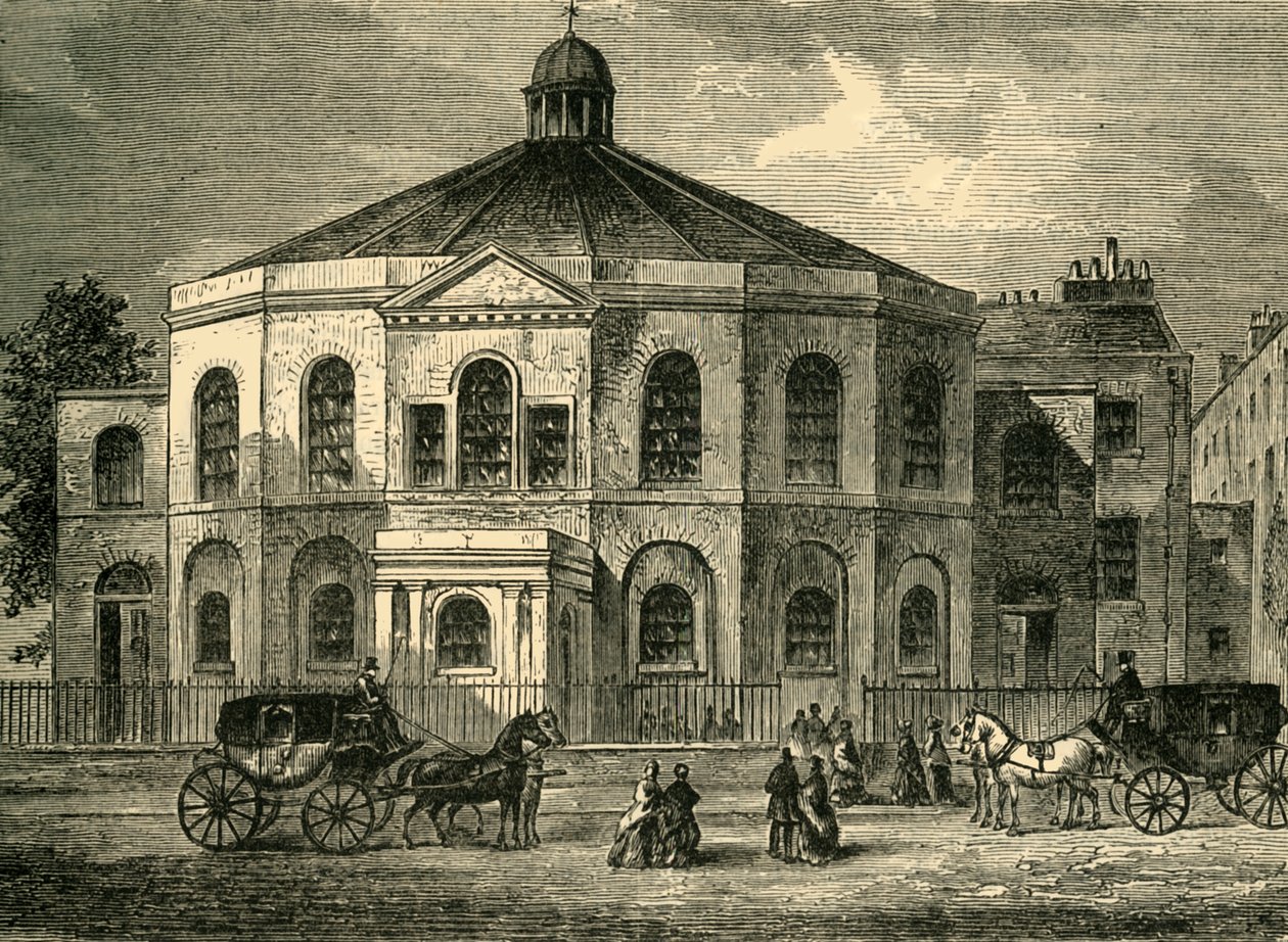 罗兰山教堂（Rowland Hills Chapel），1814年，c1878年。 作者 不明