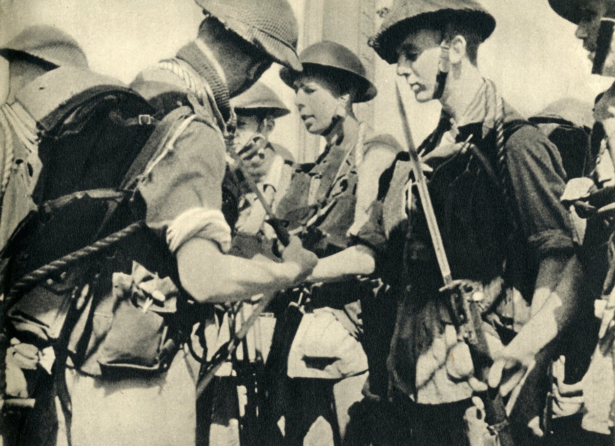 第二次世界大战入侵西西里岛之前的皇家海军陆战队，1943年至1944年。 作者 不明