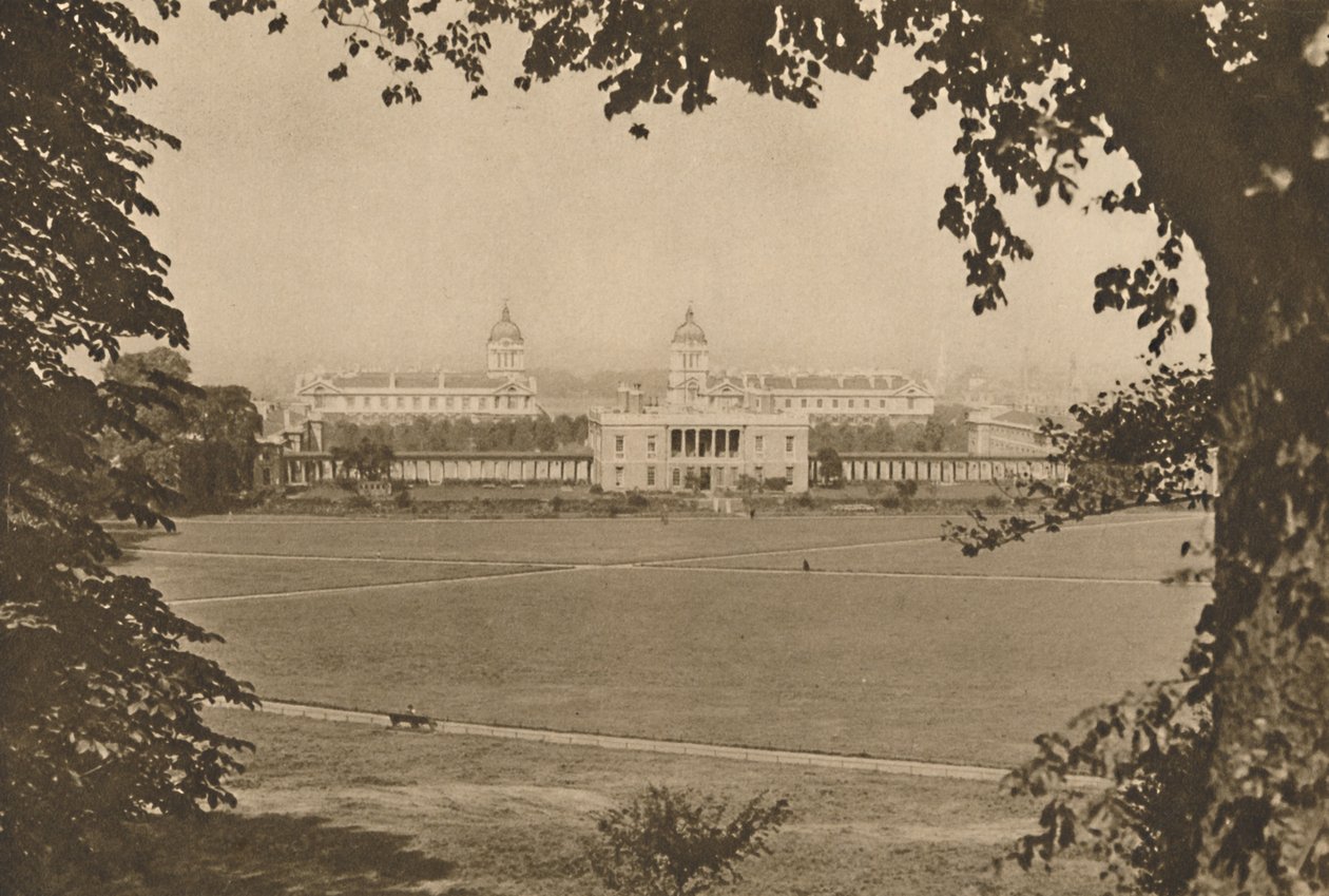 格林威治皇家海军学院，曾经是残疾人士水手医院，c1935年。 作者 不明