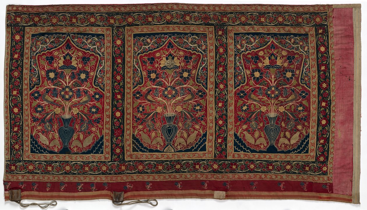 为穆罕默德·沙阿（Muhammad Shah）墙板制作的皇家圆形帐篷，带三个板A，1834-1848年。 作者 不明