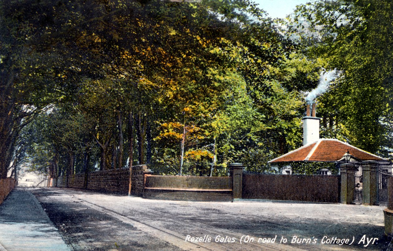 罗泽尔·盖茨（Rozelle Gates），通往伯恩斯小屋（Burns Cottage）的路上，艾尔，艾尔郡，1913年 作者 不明