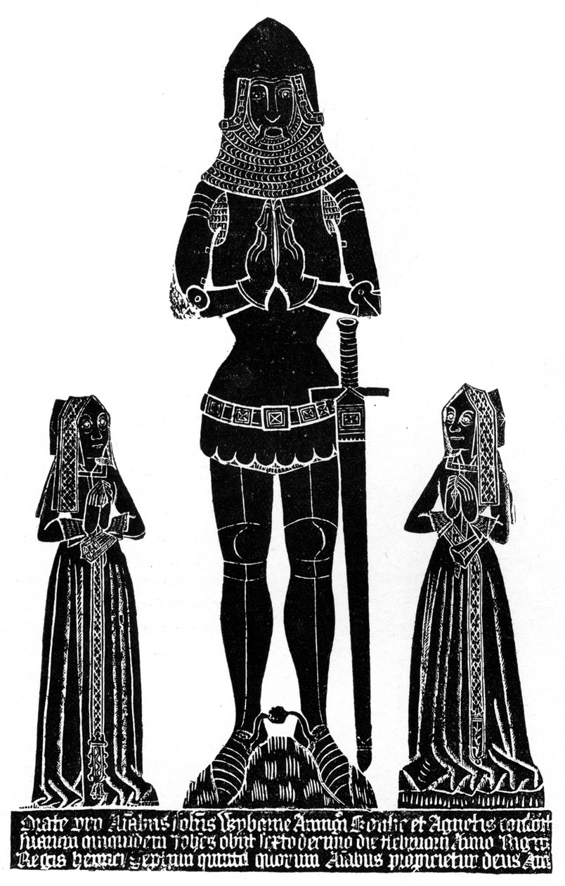中世纪雕刻黄铜的摩擦，c1490 1901 作者 不明