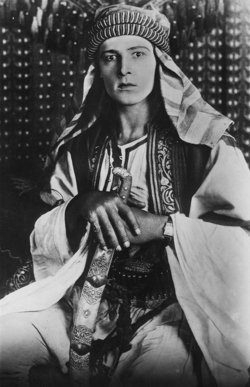 鲁道夫·瓦伦蒂诺（Rudolph Valentino）1895-1926年于谢赫（Sheikh），1921年 作者 不明