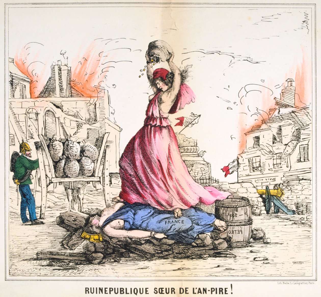 Ruinepublique年度最差姐妹！，1871年。 作者 不明