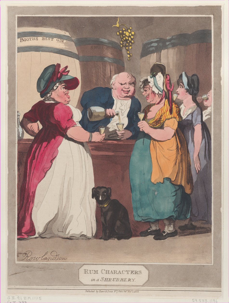 Rum Characters in a Shrubbery, November 1, 1808. , November 1, 1808. 作者 不明