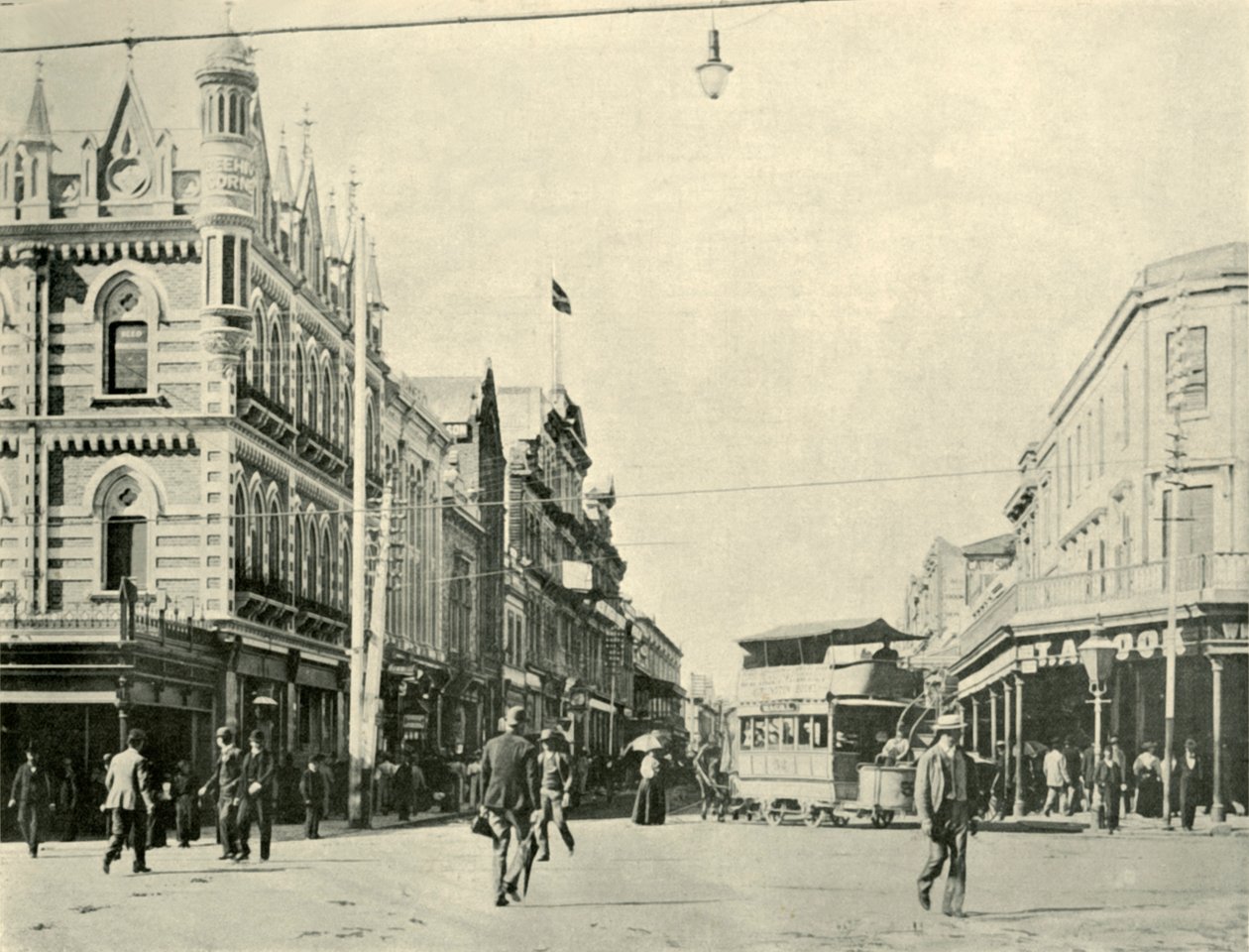 1901年，阿德莱德，Rundle Street。 作者 不明
