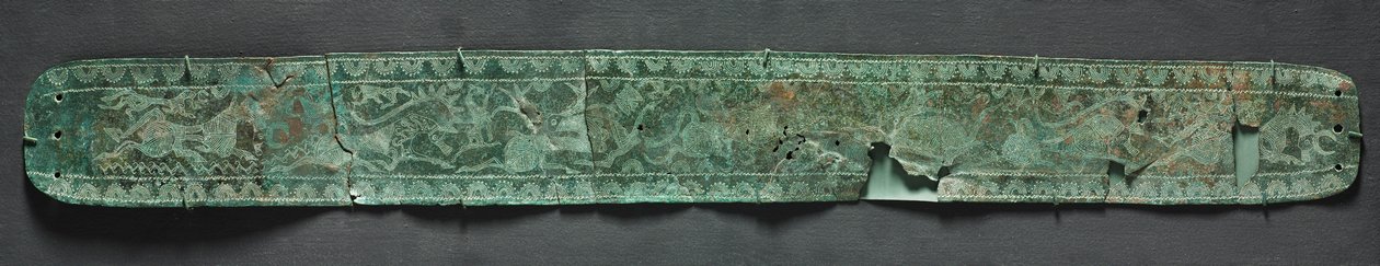 跑步动物腰带c。西元前1000年。 作者 不明