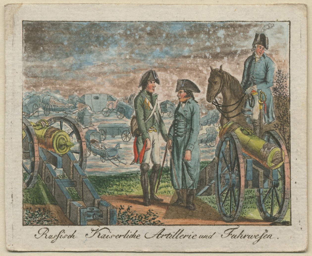 俄罗斯皇家炮兵队，1799年 作者 不明