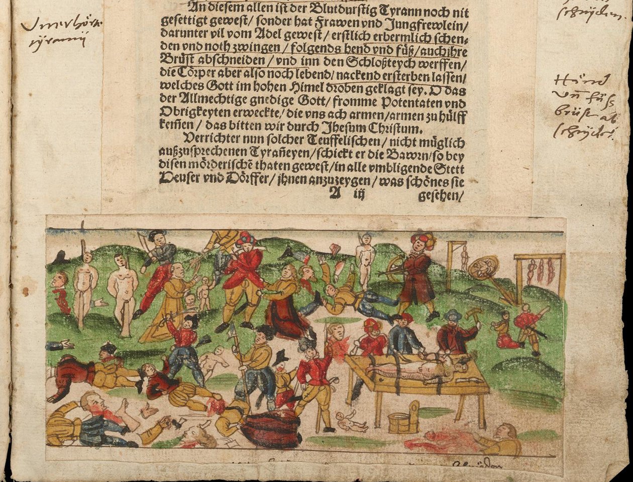 1578年，俄罗斯在利沃尼亚的暴行。来自约翰·雅各布·威克斯（Johann Jakob Wicks）的新闻收藏... 作者 不明