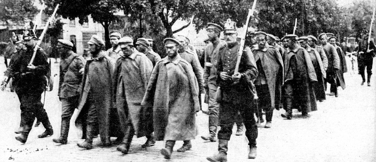 俄罗斯囚犯，东普鲁士，第一次世界大战，1914年 作者 不明