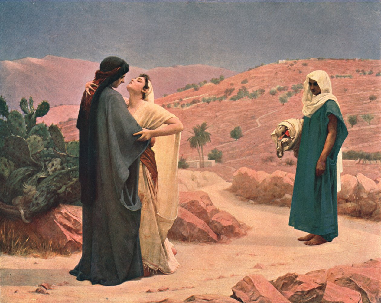 露丝和拿俄米（Ruth and Naomi），1886年，c1902。 作者 不明