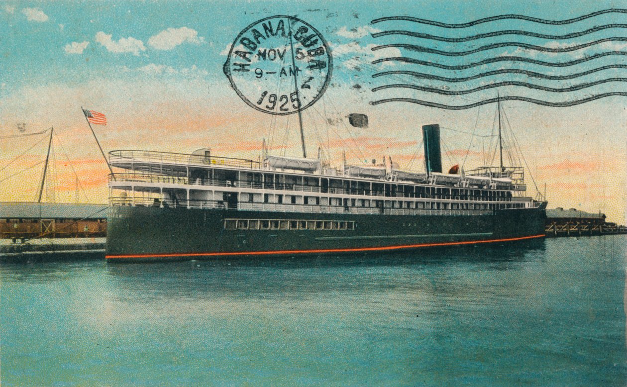SS Cuba，佛罗里达基韦斯特，c1925 作者 不明
