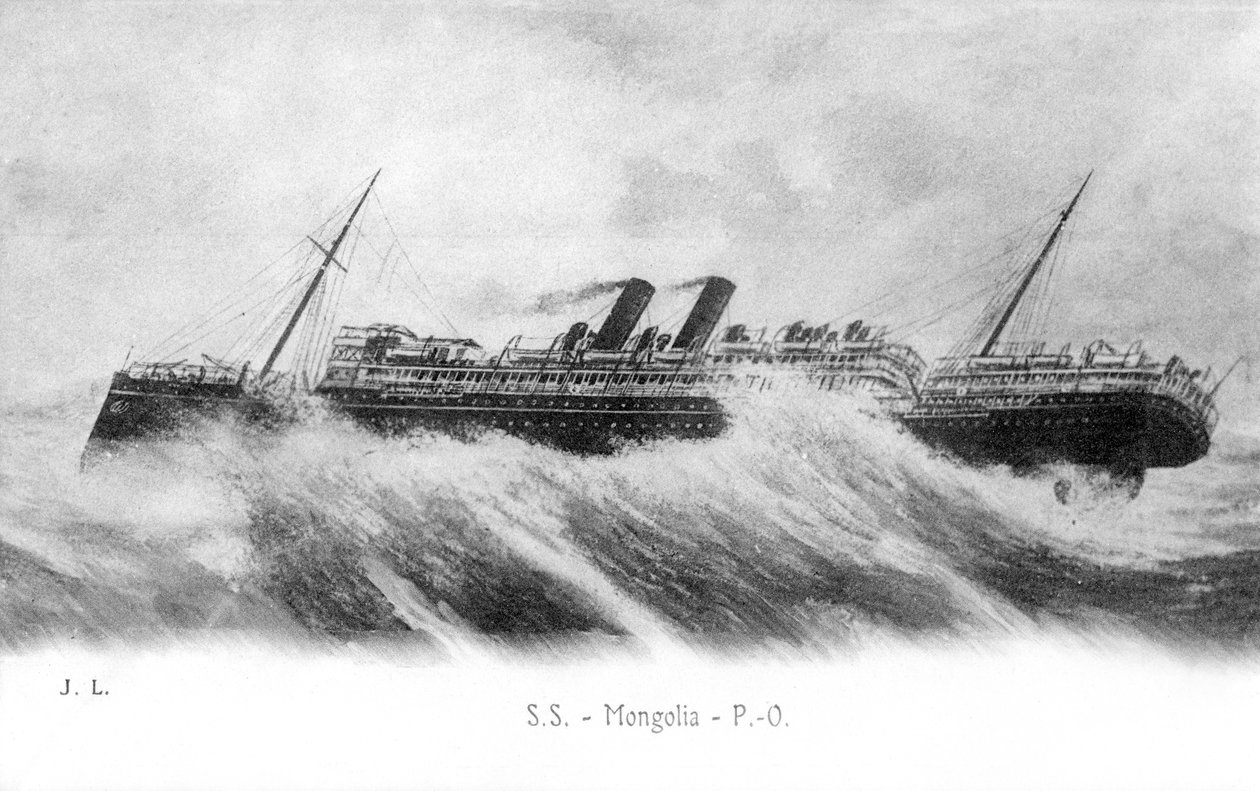 SS蒙古在重海中，c1903-c1917 作者 不明