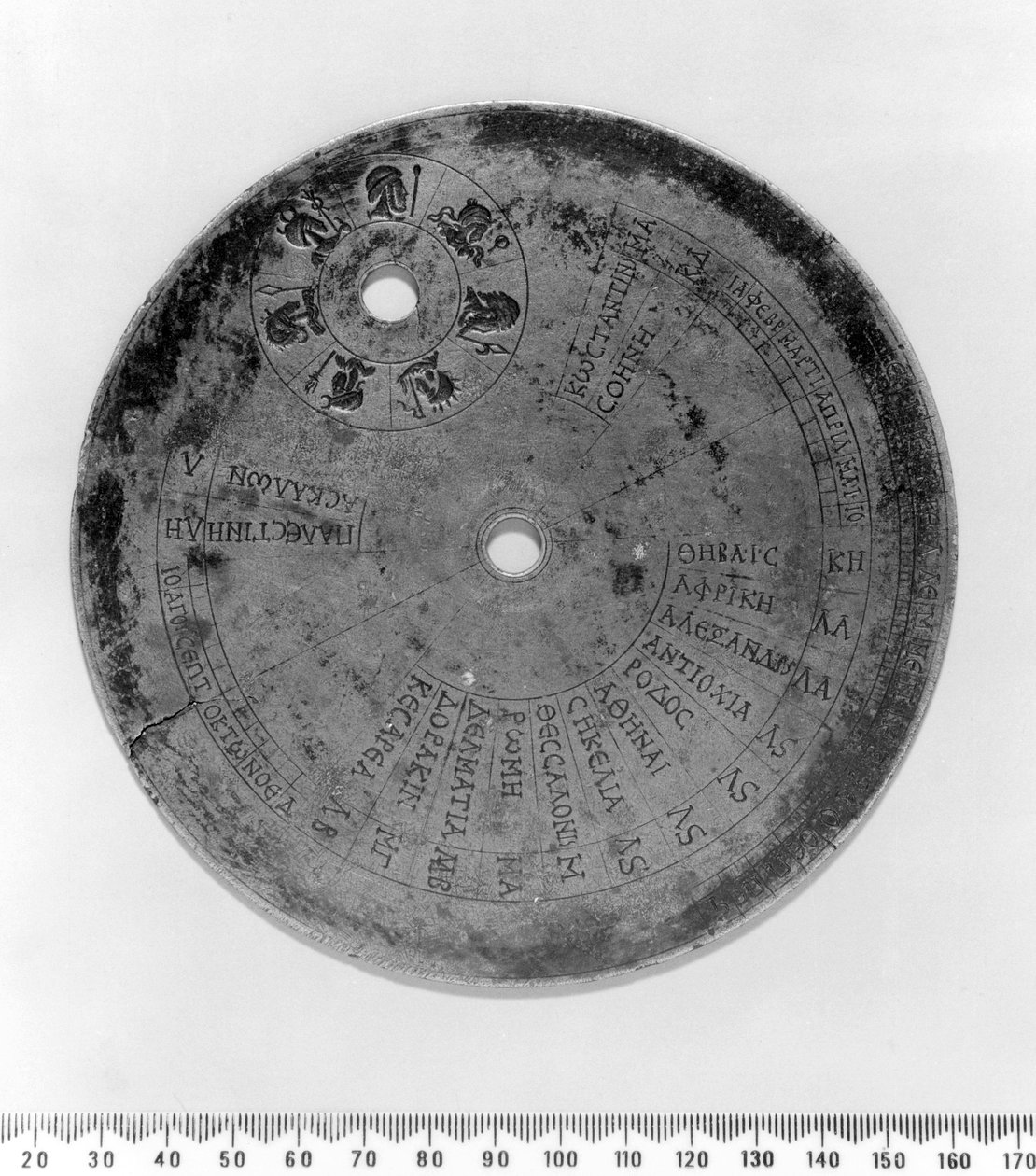 SUNDIALS, ALTITUDE Parts of a Byzantine portable sundial, c AD Parts of a Byzantine portable sundial, c AD 520 作者 不明