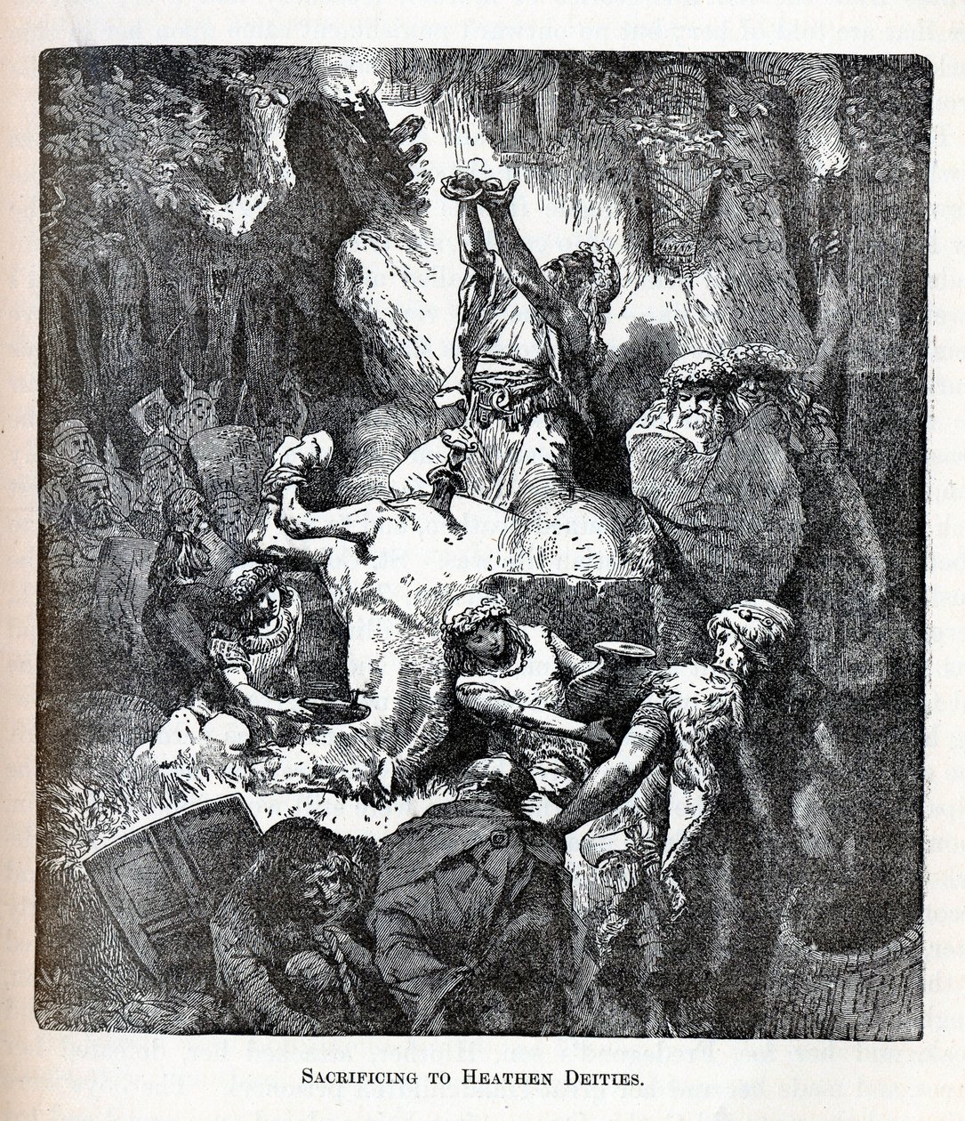牺牲于异教徒神像，1882年 作者 不明