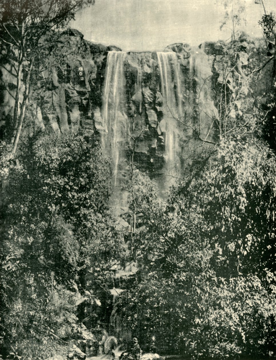 水手溪瀑布（Daysford），1901年。 作者 不明