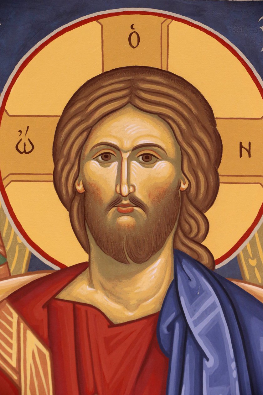 Saint-Antoine-le-Grand orthodox monastery. Icon of Christ Pentocrator, Saint-Laurent-en-Royans, France 作者 不明