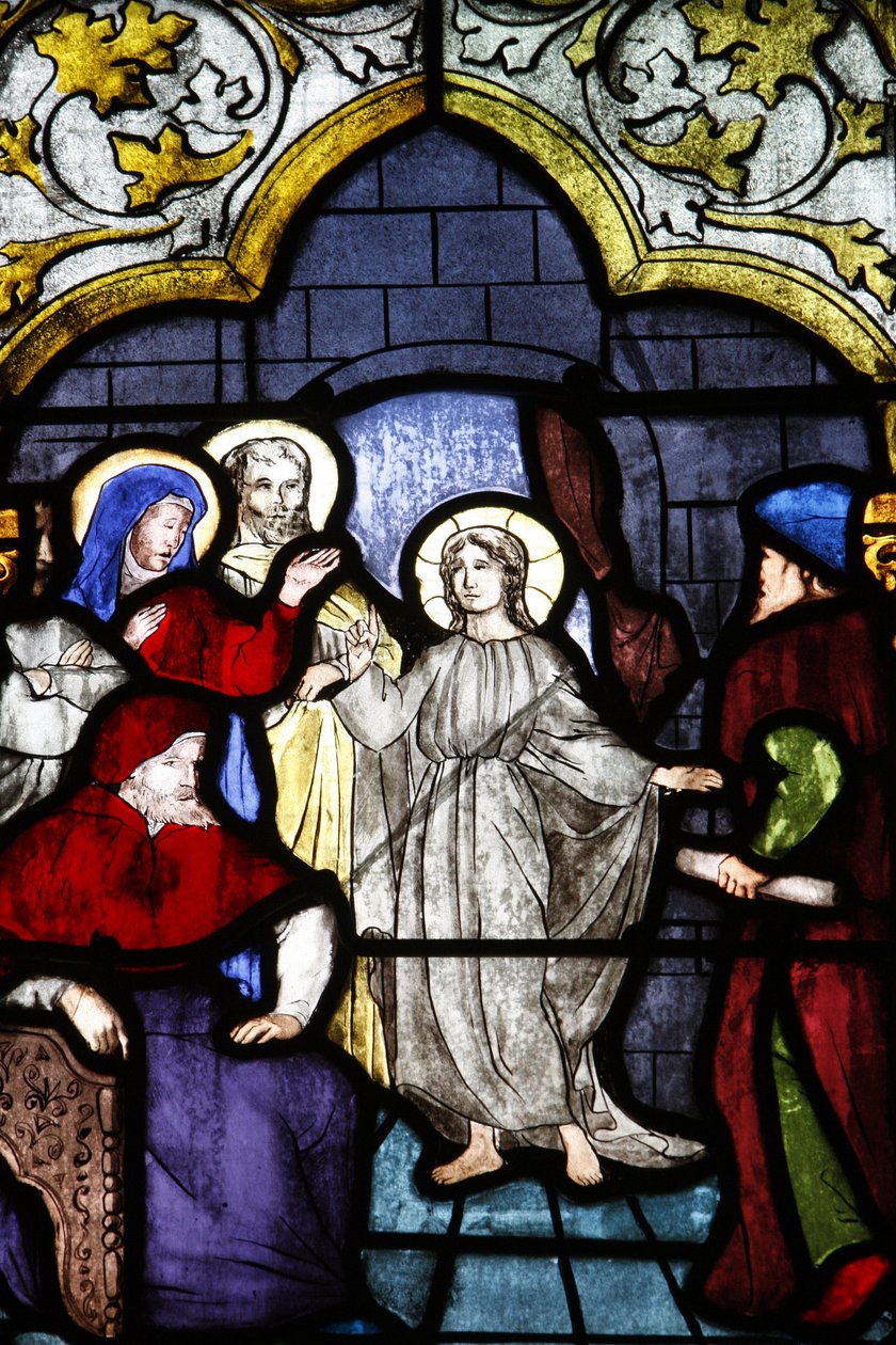 Saint-Corentin (Saint Corentin) cathedral, Quimper Stained glass : Jesus and the doctors of the law, Quimper, France 作者 不明