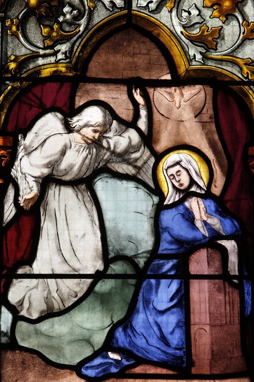 Saint-Corentin (Saint Corentin) cathedral, Quimper Stained glass : the Annunciation, Quimper, France 作者 不明