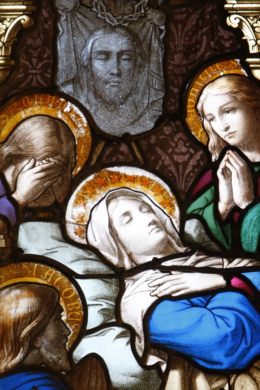 Saint-Corentin (Saint Corentin) cathedral, Quimper Stained glass : the Dormition, Quimper, France 作者 不明