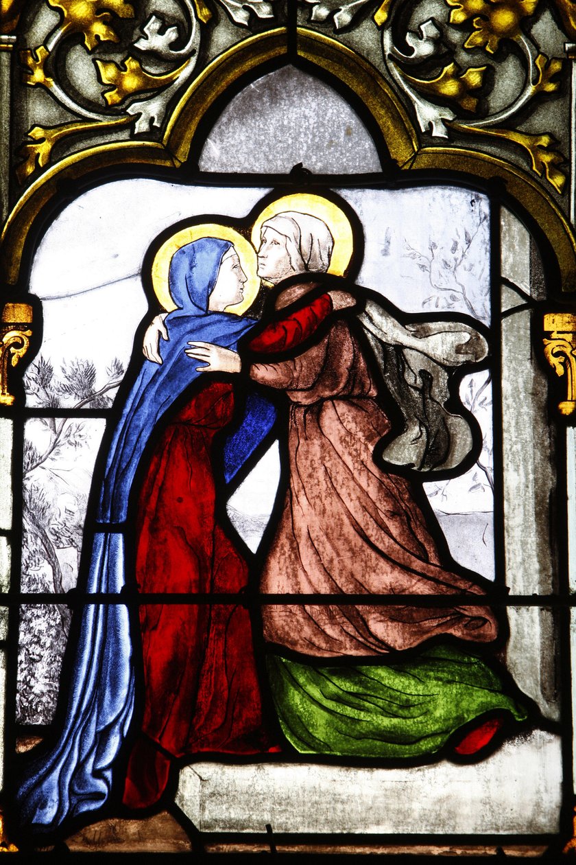 Saint-Corentin (Saint Corentin) cathedral, Quimper Stained glass : the Visitation, Quimper, France 作者 不明