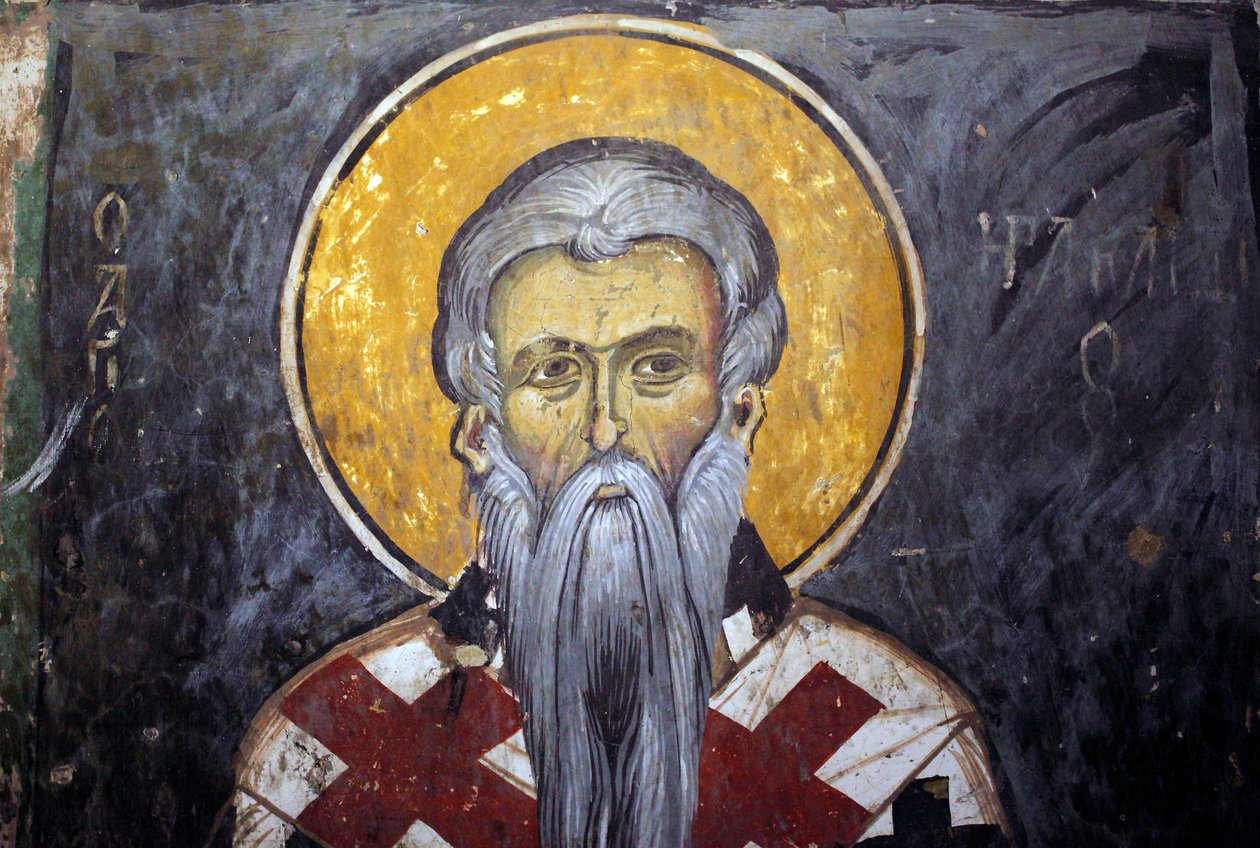 圣伊拉克利翁（伊拉克利翁）拜占庭壁画从Agios Ioannis Lampadistis修道院，圣约翰Lampadistis 11世纪塞浦路斯彩绘教堂联合国教科文组织网站特罗多斯，塞浦路斯 作者 不明