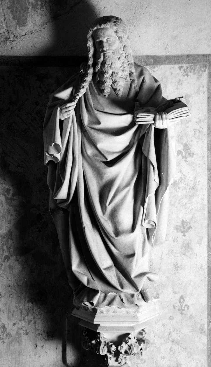 Saint John the Baptist Sculpture attributed to John of Huerta (1414-1461). 1448 Dim. 130 cm Church of the Collegial Saint John the Baptist of Rover in Plain (Cote d