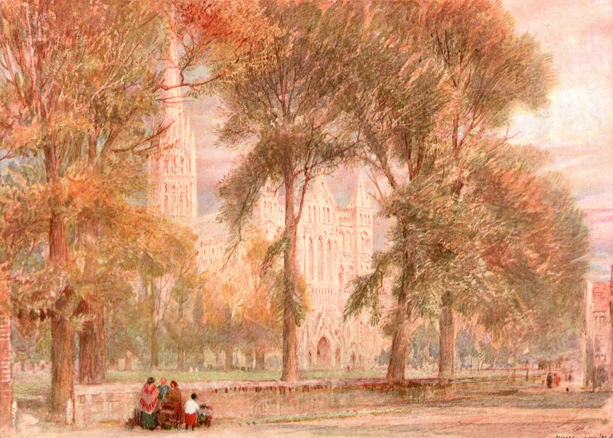 Salisbury Close，1897，c1900。 作者 不明