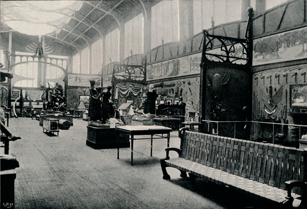 1897年布鲁塞尔展览上的Salle DEthnographie 作者 不明