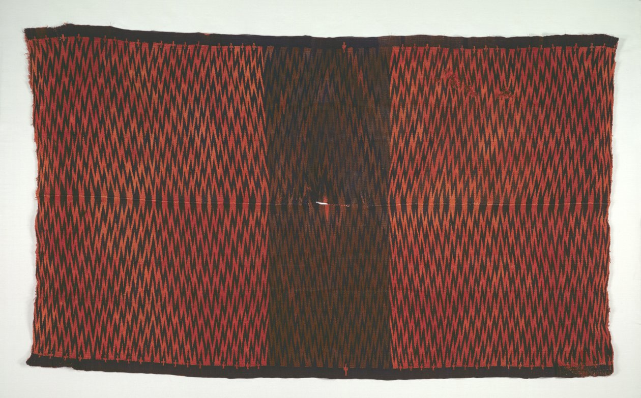 Saltillo样式毯子Sarape，c。 1870年。 作者 不明