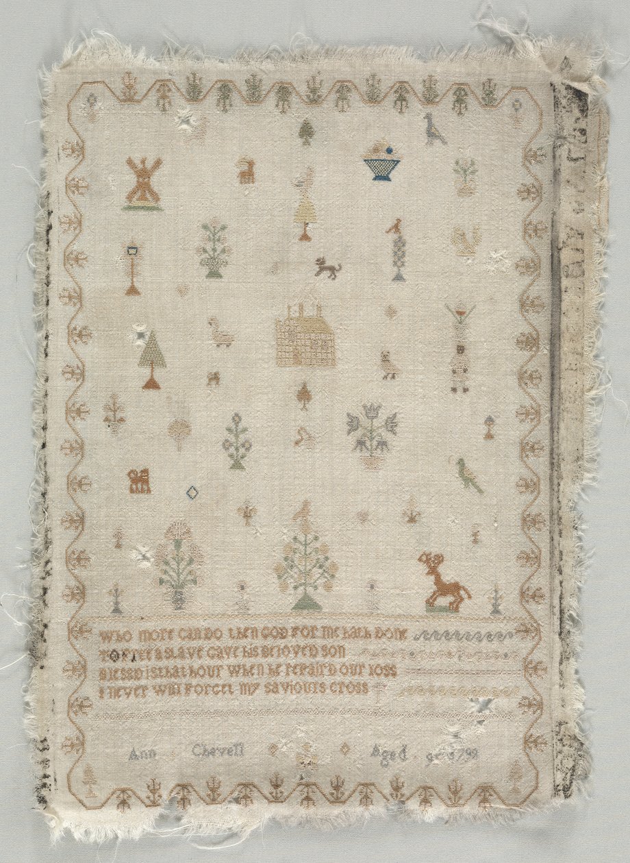 采样器，1798年。 作者 不明