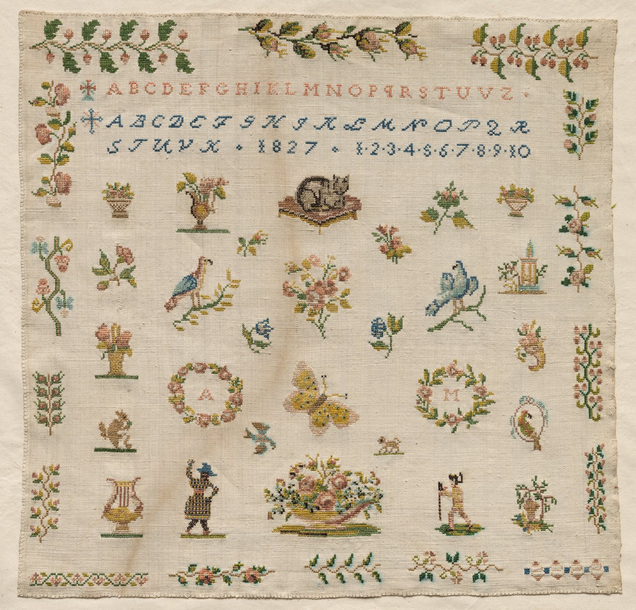采样器，1827年。 作者 不明