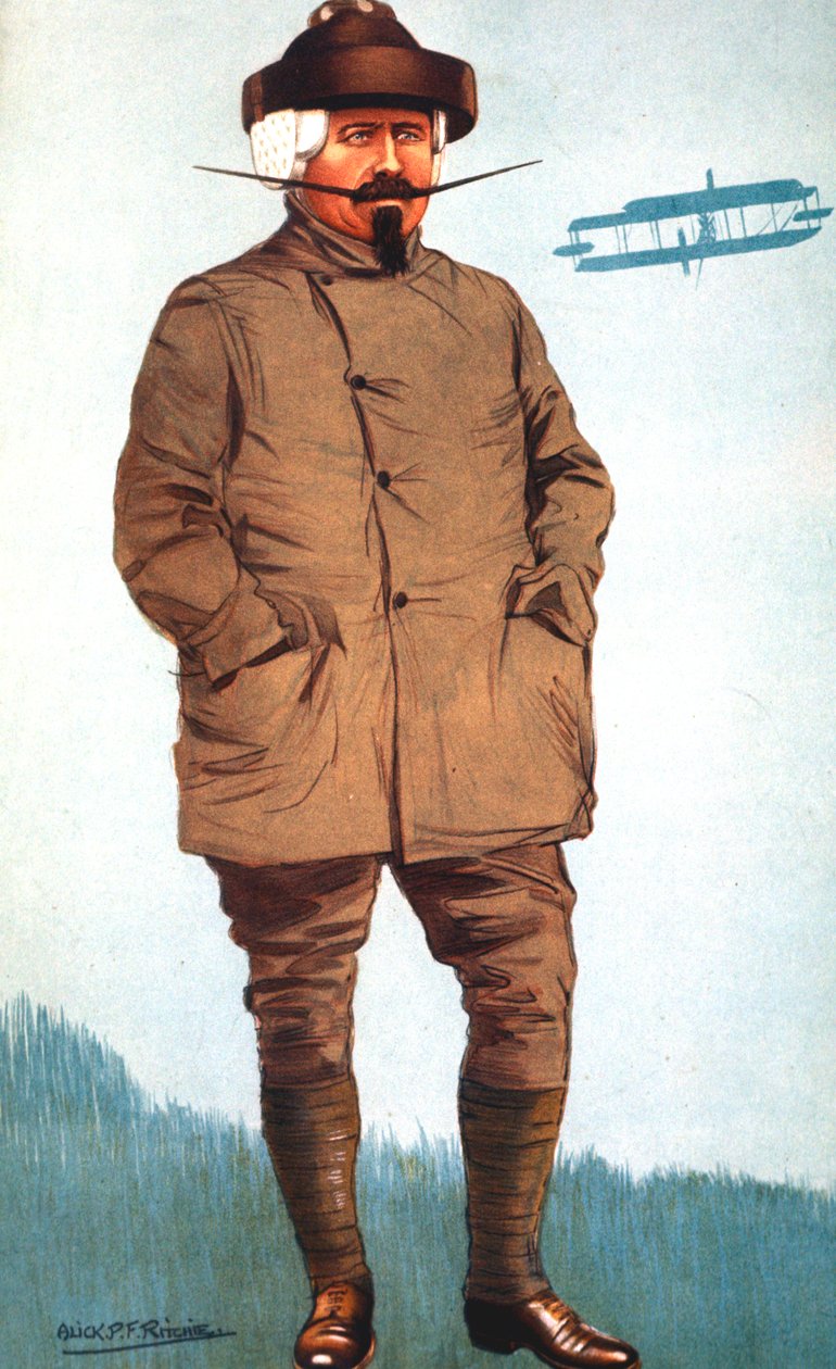 塞缪尔·富兰克林·科迪（Samuel Franklin Cody）1862-1913，美国出生的英国航空先驱 作者 不明