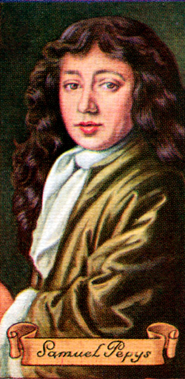 塞缪尔·佩皮斯（Samuel Pepys），摘自一系列香烟卡，1935年 作者 不明