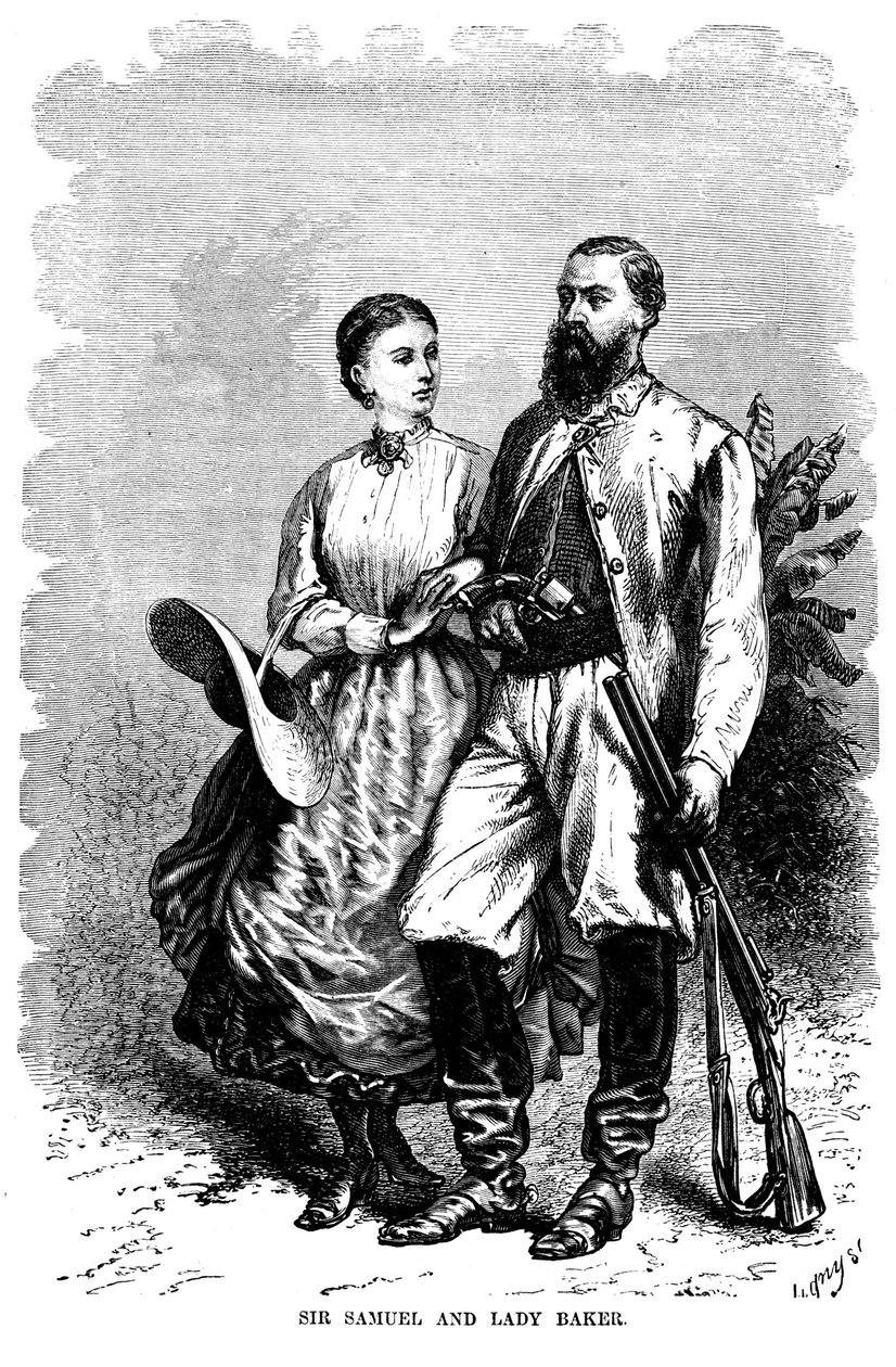 塞缪尔·怀特·贝克（Samuel White Baker）1821-1893，英国探险家和反奴隶运动者，1874年 作者 不明