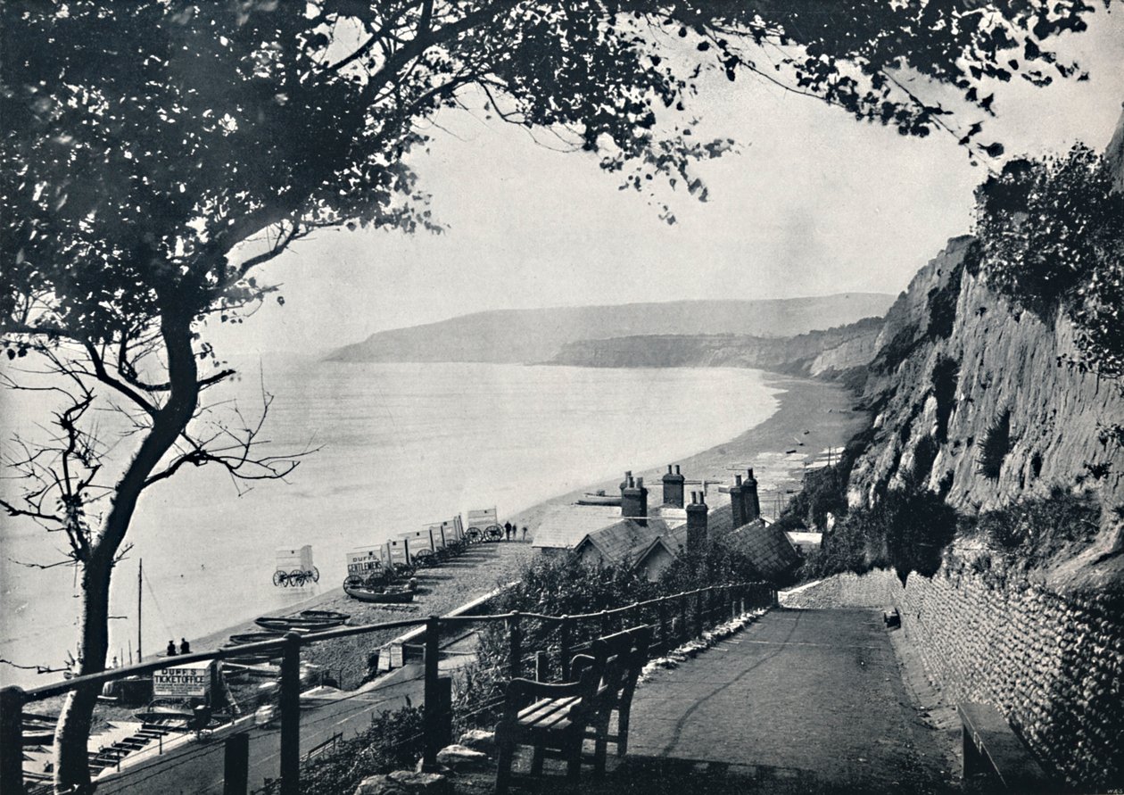 桑当-泳滩，1895年 作者 不明