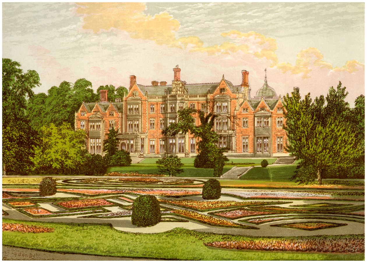 诺福克郡桑德灵厄姆（Sandringham），威尔士亲王的故居，建于1880年 作者 不明
