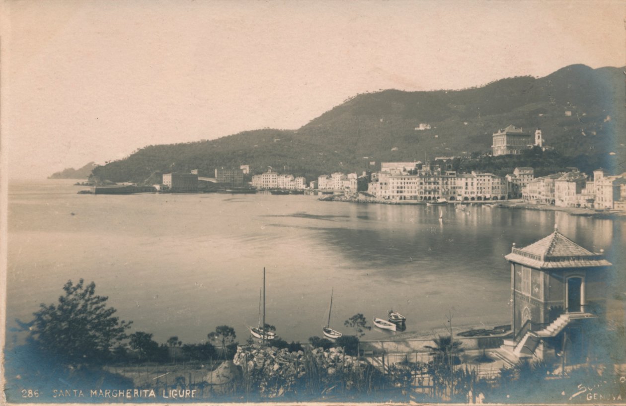 圣玛格丽塔·利古雷（Santa Margherita Ligure），摄于1910年。 作者 不明