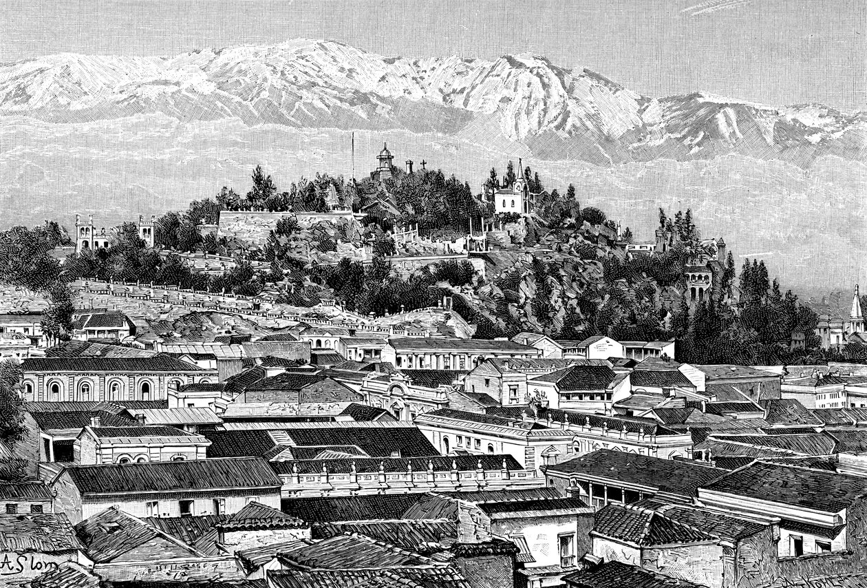 智利圣地亚哥，1895年 作者 不明