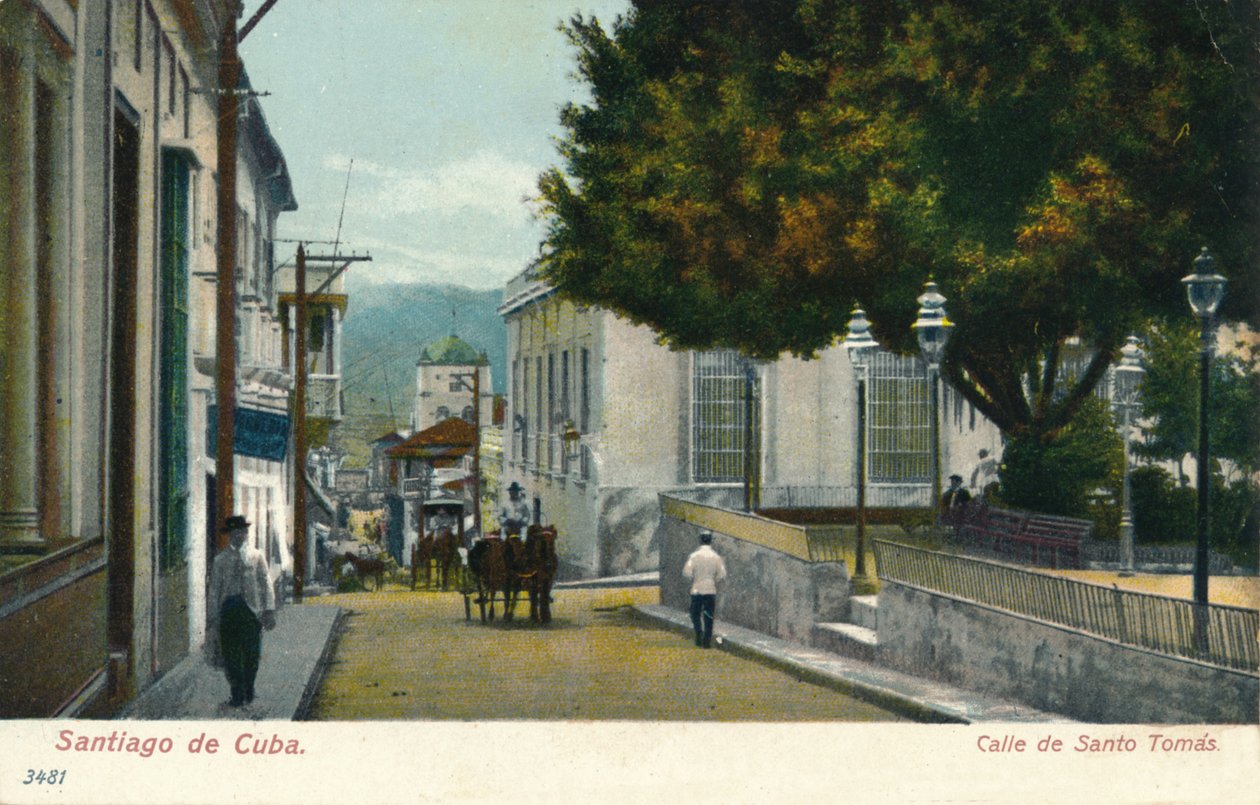 古巴圣地亚哥-圣托马斯街（c1910） 作者 不明