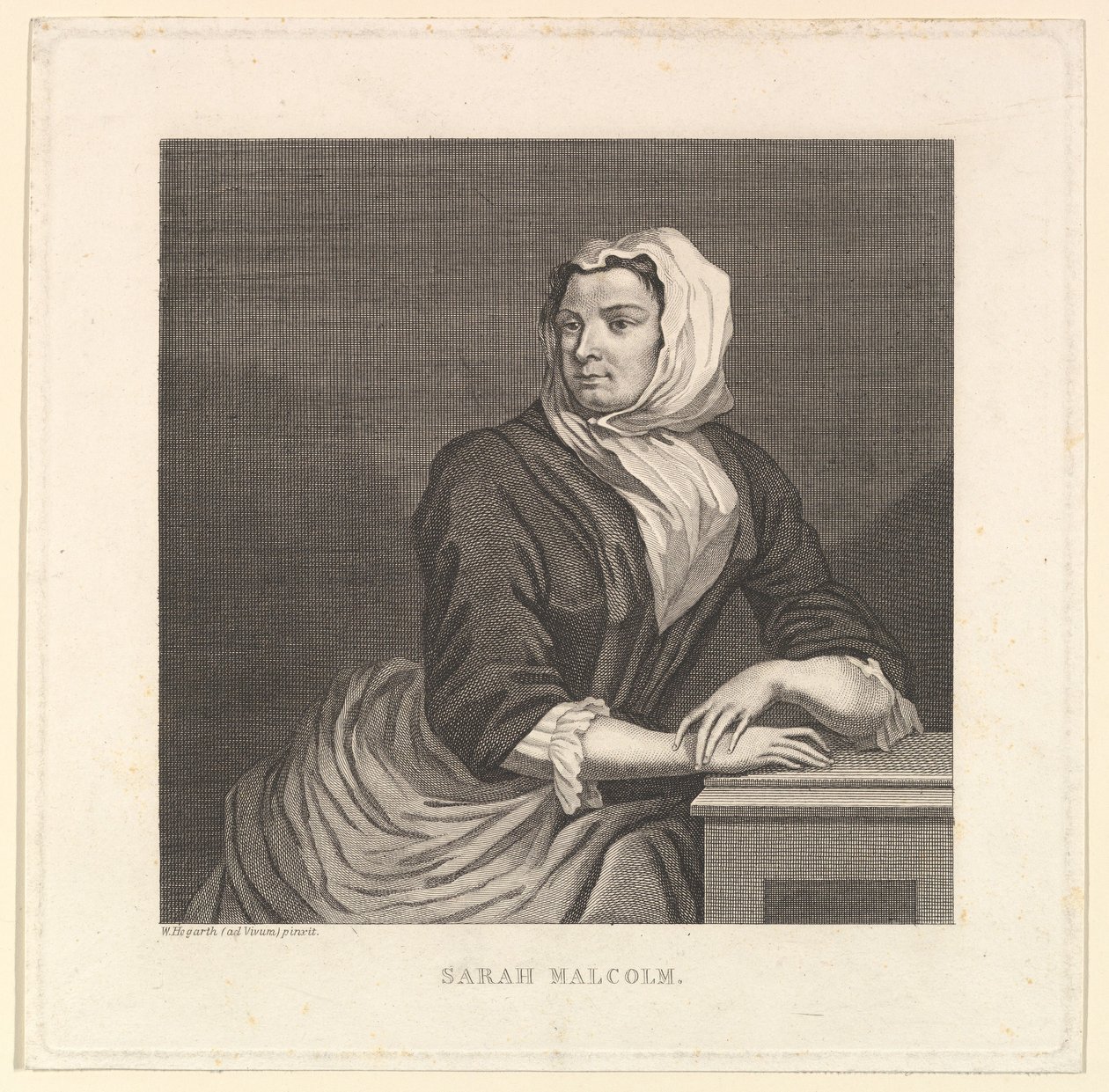 萨拉·马尔科姆（Sarah Malcolm），18-19世纪末。 作者 不明