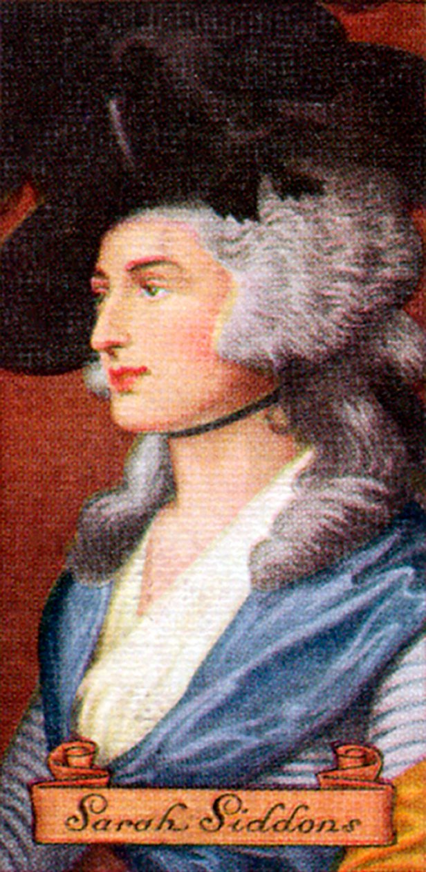 莎拉·西顿斯（Sarah Siddons），摘自一系列香烟卡，1935年 作者 不明