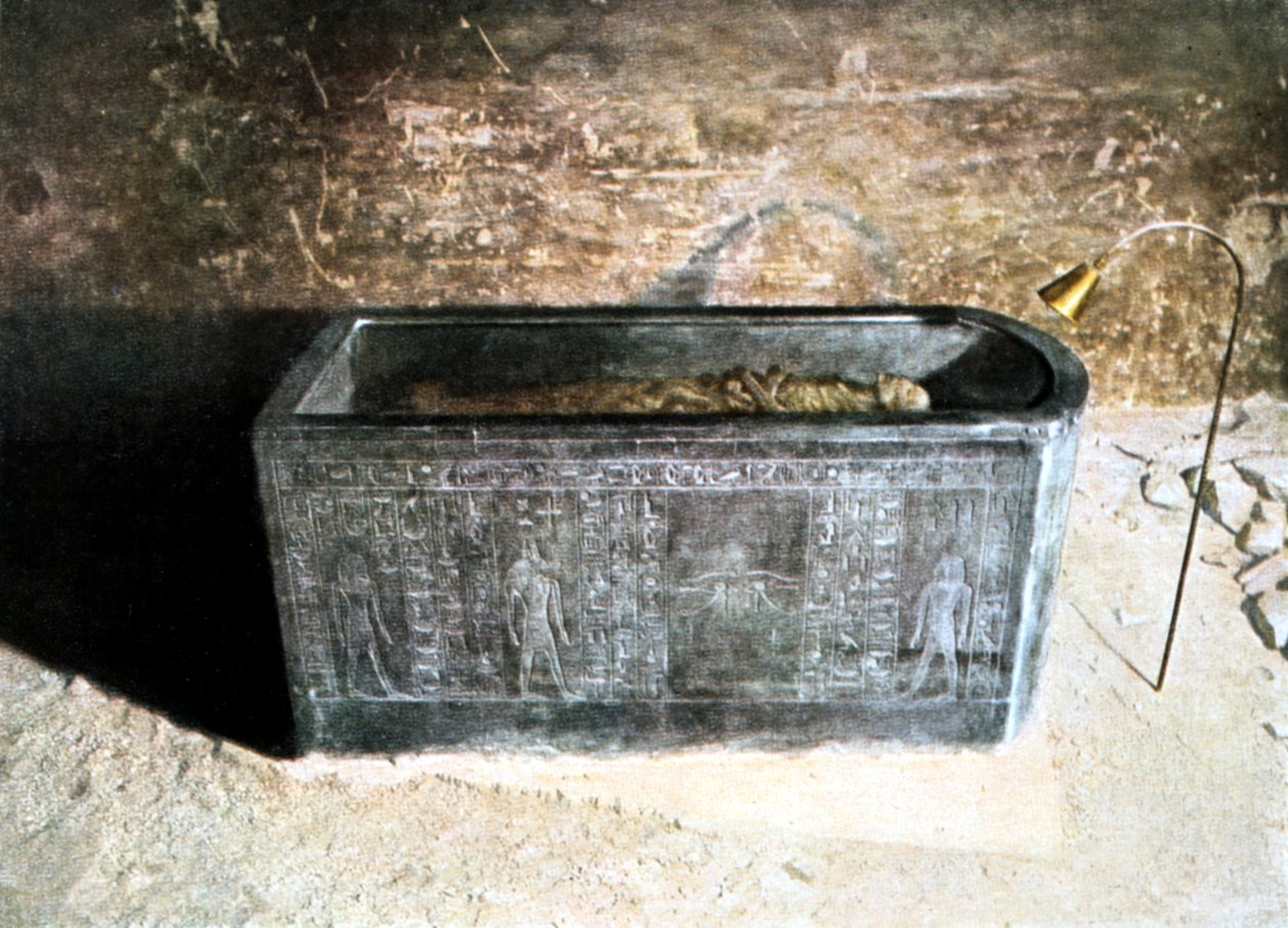 阿蒙霍特普二世的石棺，古埃及，第18王朝，公元前1400年 作者 不明