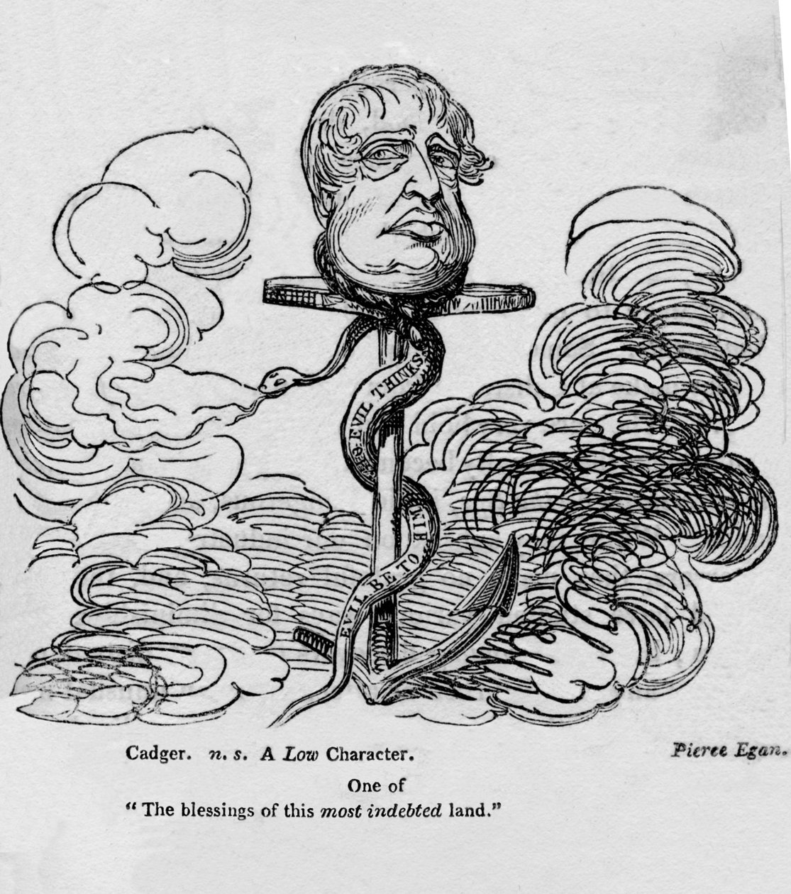 摄政王摄政王的讽刺漫画，c1820。 作者 不明